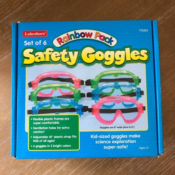 lakeshore Other - Kid-Sized Safety Goggles - Set of 3